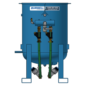 One Tonne Double Outlet Blast Machine